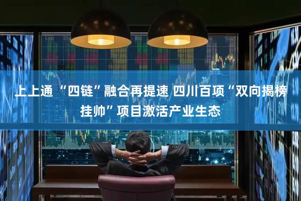 上上通 “四链”融合再提速 四川百项“双向揭榜挂帅”项目激活产业生态